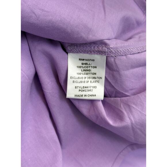 NWT Hyacinth House Lavender Embroidery Dowling Midi Spring Dress Purple Small - Picture 11 of 13